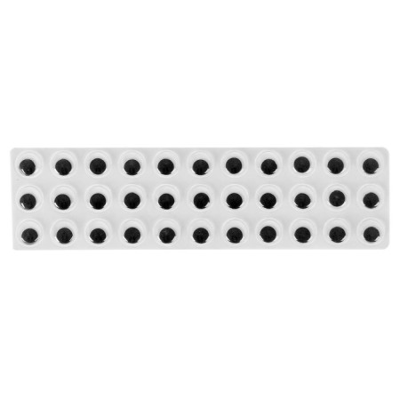 Glue -based eyes, set 33 pcs., Size 1 pcs: 1 cm