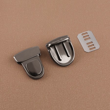 Bag -4 × 3 cm fastener, black nickel color-2