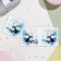 Mini-postcard "Congratulations!" White roses, 7.5x7.5 cm