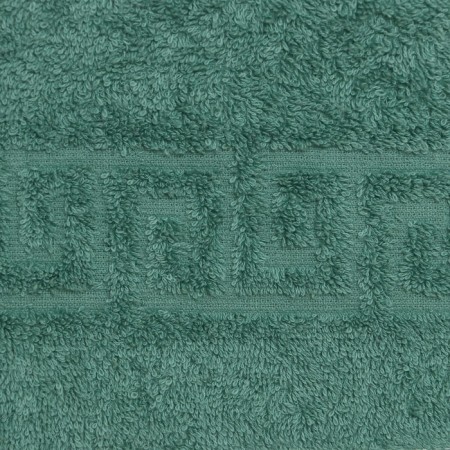 Terry towel with a border 70x140 cm, green cotton 100%, 430g/m2-2