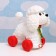 Developing toy - catka children's "Poodle" on a rope, 26 x 15 x 27 cm