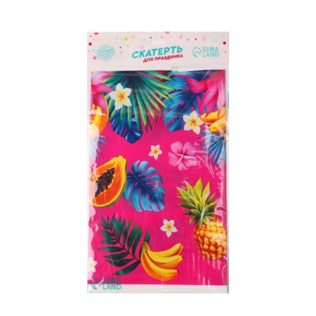 The single tablecloth "Tropics", Aloha, 137 × 180 cm, pink-3