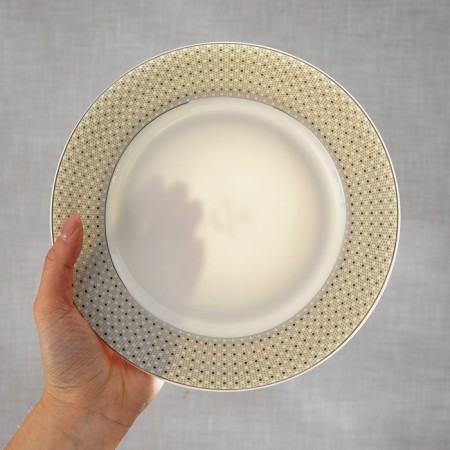Plates Wy Eternal, D = 25.5 cm, dining, set 2 pcs, porcelain-6