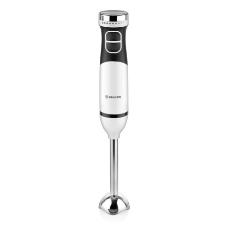 Submarine blender Brayer 1242br, 800 watts, stainless blades, 2 speeds, 2 nozzles, white-1