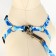Camouflage set, kapron, leash 120 x 1 cm, fire 21-35 cm, blue-blue