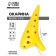 Owarin Music Life 12 holes, yellow, 17.5 x 9.5 x 4.5 cm