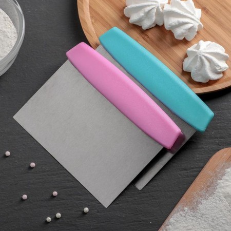 Confectionery spatula with a dimensional ruler of a share, 16 × 12 cm, color mix-4