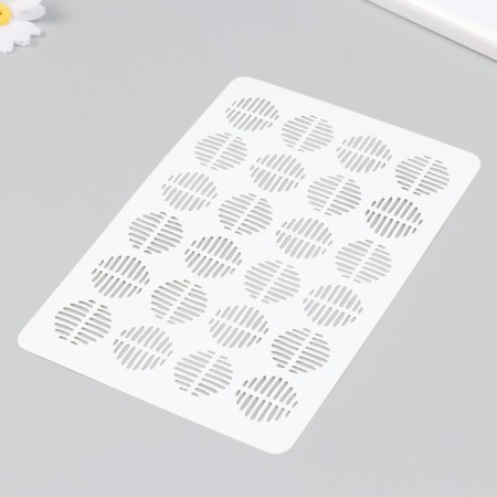 Plastic stencil "ovals" 16x24 cm-1