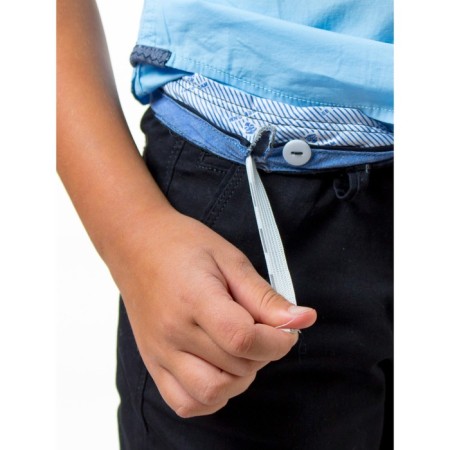 Pants for ISee boys, height 122-128 cm, black color-4