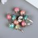 Brads for scrapbooking "half -dumping" set of 10 pcs mix 2.1x1.2x1.2 cm
