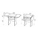 Folding table with a drawer, 600 (1200) × 570 × 750 mm, the color of the sonoma oak