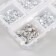 Decor for creativity Glass "Rhinest. Silver" d = 2-4.8 mm nr 1188 pcs 6x8x1.5 cm