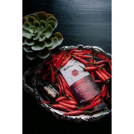 Severnic nicotine mixture for hookah SPLIT "Raspberry, balm cream, black pepper", 50 g 9-1