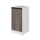 Floor cabinet with 1 door Noktyurn, 400x450x820, white/dark concrete/anthracite