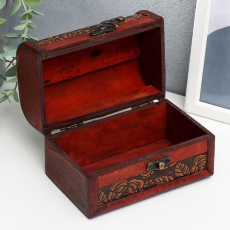 Casket chest "Flower pattern" 10x15x10.5 cm-4