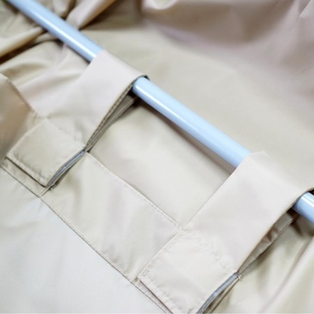 Street curtain on loops 210d, size 145x240 cm, beige color-7