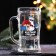 New Year! New Year's glass beer mug "Not a children's holiday!" 500 ml