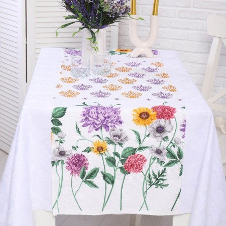 GRANT - track on the table Medallions 40x150cm, Rogozhka, cotton 100%-1