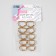 Semi -ring for bags, d = 15 mm, thickness - 3 mm, 10 pcs, gold color