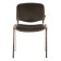 Stool for personnel and visitors to Brabix ISO CF-001, chrome frame, black leatherette