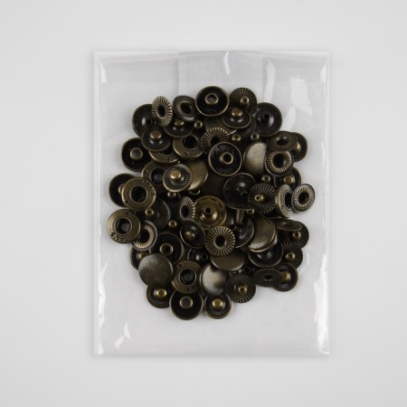Installation button, alpha (S-shaped), d = 12.5 mm, antique color-3