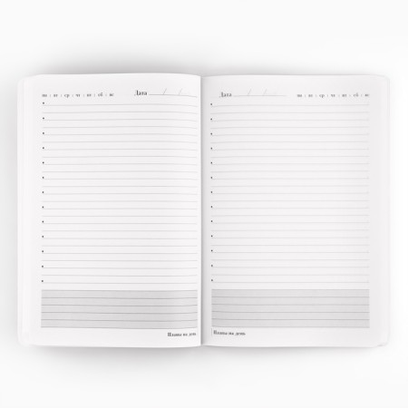 Large diary Soft-Touch A5+, 96 sheets "To train, you need to have a huge heart"-2