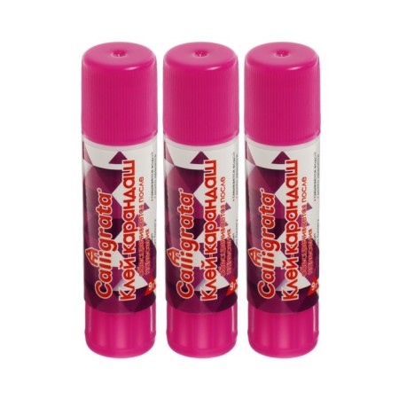 Claus-pencil 9 grams PVA color, set of 3 pcs, with a color indicator, discolored after dry-1