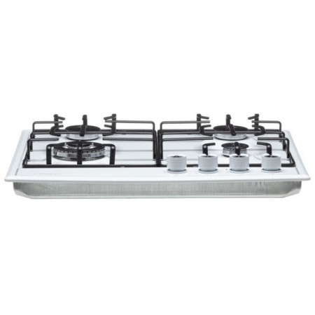 Hon surface Delvento V60V41W001, gas, 4 burners, white-3