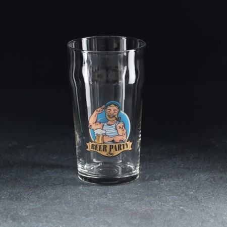 Glass glass for beer "Pale-El", 570 ml, MIX drawing-1