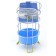 Tining device stand, with a pallet, color mix