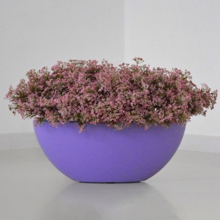 Kashpo for flowers "Rook" 60x29.5x24 cm, 10 l, lilac color-1