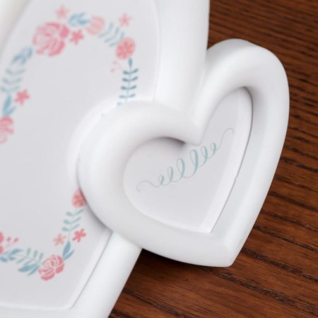 Frame d/photo plastic 2 hearts white 10*12, 6*8 cm-2