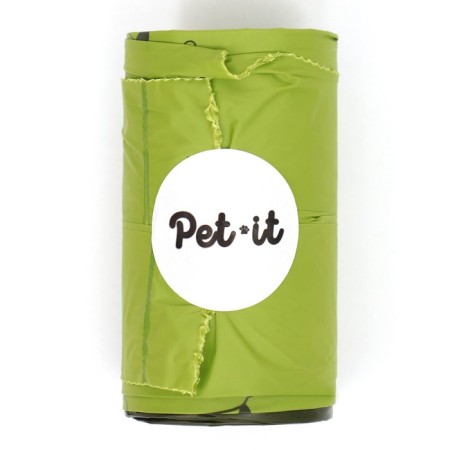 Pet -it packages for walking dogs Compostable, 12+11x36, 4 steering wheel. 15 pcs.-4