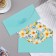 Envenue for money "for you!" Soft Tach, embossing, blue, 9x19 cm