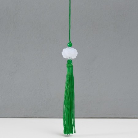 Textile suspension, plastic "Brush. Lotus" Green 1.2x2.7x14.5 cm