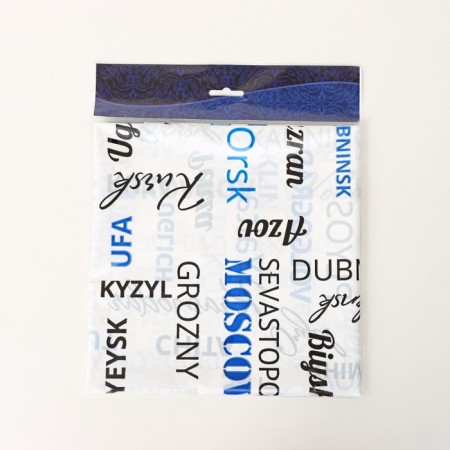 Tableb without the basis of "City", 135 × 110 cm, blue color-3