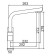 Accoona A5179-6G kitchen mixer, with output for drinking water, brass, white