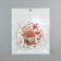 Stickers Plastic "Flowers of Love" set 60 pcs 10x12 cm