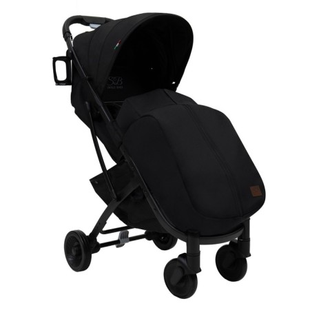 Walking stroller Sweet Baby Compatto, Black color-5