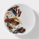 Porcelain plate "Hunting season", D = 20 cm, white, Mix drawing