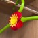Plastic plastic clothing hanger with decoration "Flower", 41 cm