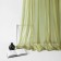 Curtain "grick", size 300 x 270 cm, green color