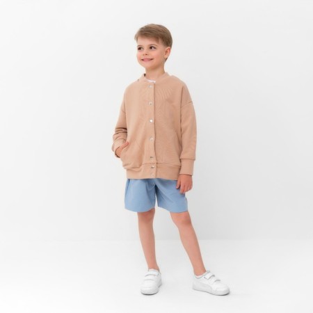 Bomber Children's minku beige color, height 134 cm-10