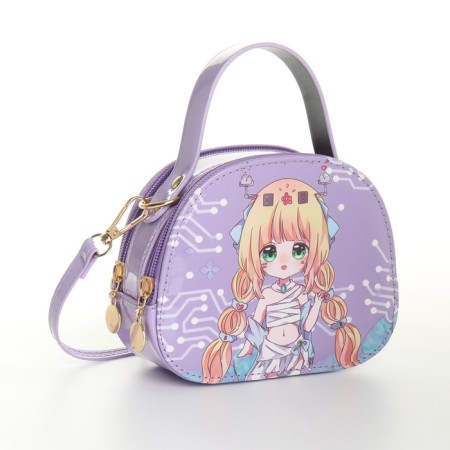 Bag's bag with lightning, lilac color