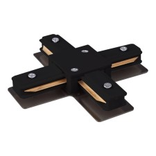 Коннектор X-образный для шинопровода Elektrostandard, Track Rail BK Surface, 106х106х17 мм, цвет чёрный