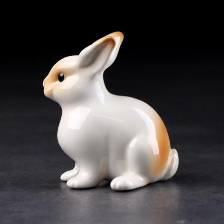 Souvenir "Decorative Rabbit", 9x9x10 cm, handmade, porcelain-2