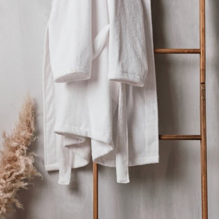Frequency Female Women's bathrobe: Basic "Blanc de Blanc", size XL, 100% cotton, 420 g/m2-5
