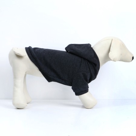 Single-toned hoodie for dogs (foot), size M (DS 26, Osh 36-38, OG 46-50), gray-5