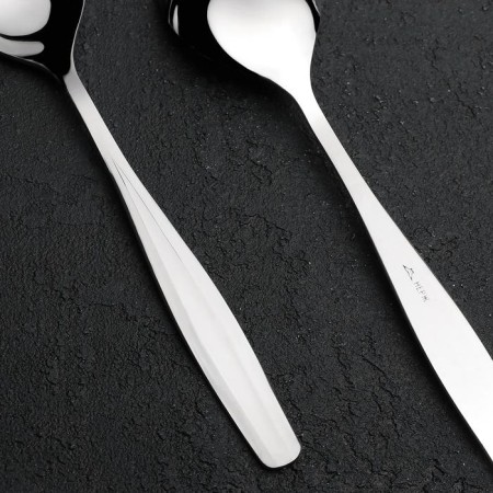 Spoon table "visit", thickness 2 mm, silver color-1