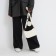 Bag Women's Baget with a zipper, milk color